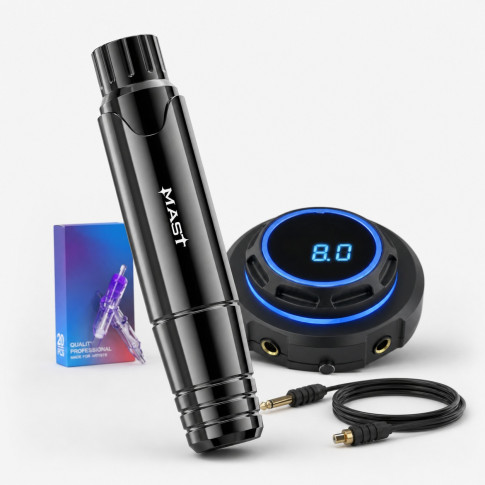 Набор для татуировки DragonHawk Mast P10 с блоком Halo, ход 3,5 мм