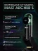 Беспроводная тату-машинка DragonHawk Mast Archer-S, зелёно-чёрная