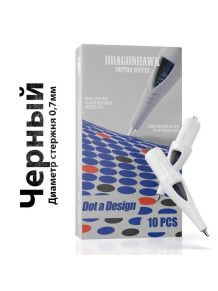 Учебные картриджи DragonHawk Ballpoint, чёрные, 0,7 мм — 10 шт.
