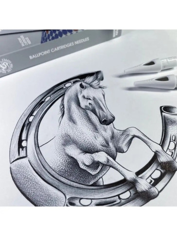 Учебные картриджи DragonHawk Ballpoint, розовые, 0,5 мм — 10 шт.
