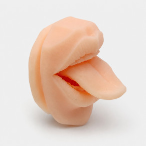 Силиконовый муляж языка для пирсинга, 7 × 9 × 6 см