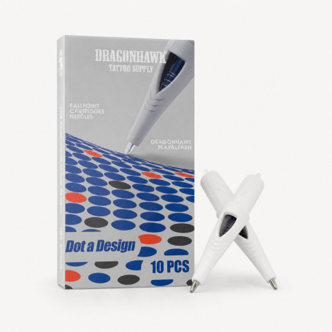 Учебные картриджи DragonHawk Ballpoint, чёрные, 0,5 мм — 10 шт.