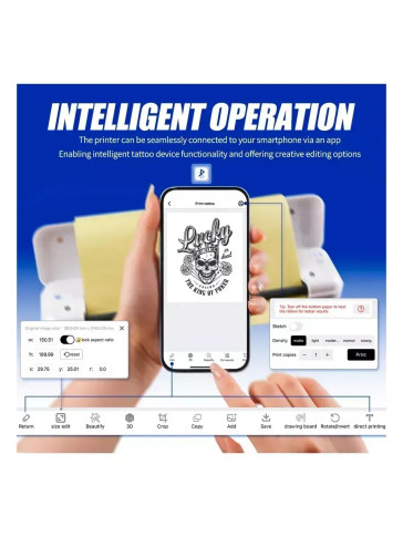 Трансферный принтер DragonHawk Mast Smart A4, Bluetooth, 203 dpi