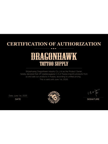 Набор для татуировки DragonHawk Mast Archer S с беспроводной педалью, ход 4,2 мм