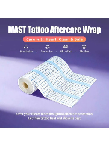 Защитная пленка MAST WS026 для тату, 20 см × 10 м